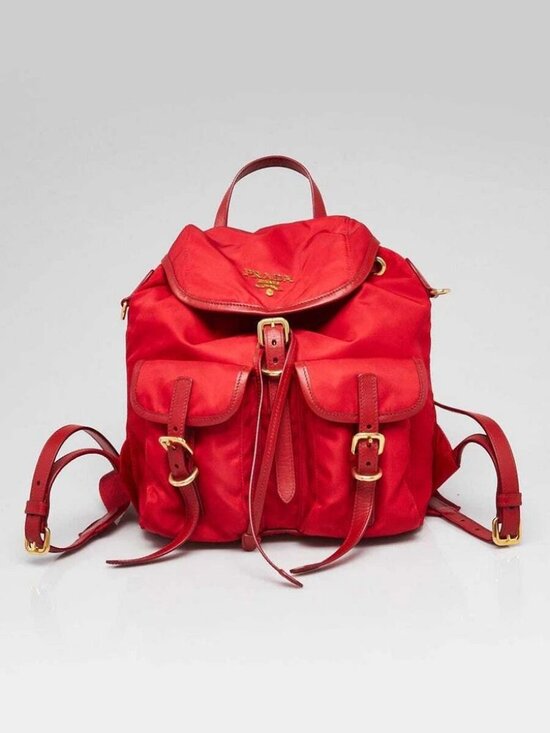 Prada Rosso Re-Nylon Small Backpack Bag main image 10